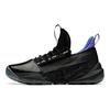 Badass Cimento Nêmesis Couro Sintético Absorvente de Choque Antiderrapante Resistente ao Desgaste Tênis de Basquete Retrô Cano Baixo Tênis Masculino Preto 91931101-3