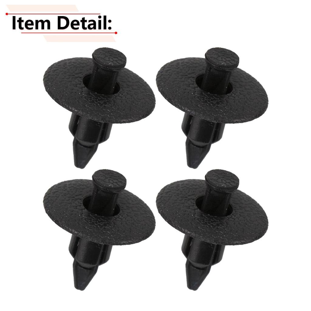 RLB-HILON 4PCS Interior Door Panel Trim Board Clips Compatible with Toyota 4runner 1996 to 2002 Year, for Toyota Tacoma 1995 to 2001 Year, for Black