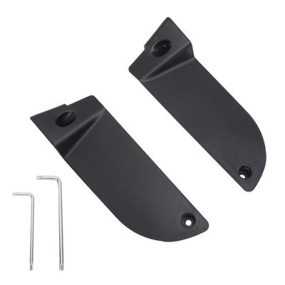 2 stuks Opbergdoos voor Deurzijde Mat Zwart Schokbestendig Antislip Deurklink Armsteun Bakje Vervanging