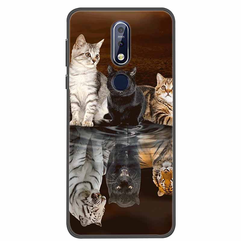 

For Nokia 7.1 7.2 Case Cartoon Silicone TPU Soft Cover Phone Case For Nokia 7.2 Coque TA-1193 Shockproof Nokia7.1 Funda Nokia 7.2