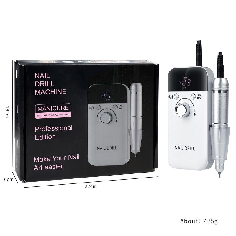 New Professional Nail Removal V6 Polishing Machine 45000 RPM Power Storage Portable Electric Nail Polisher