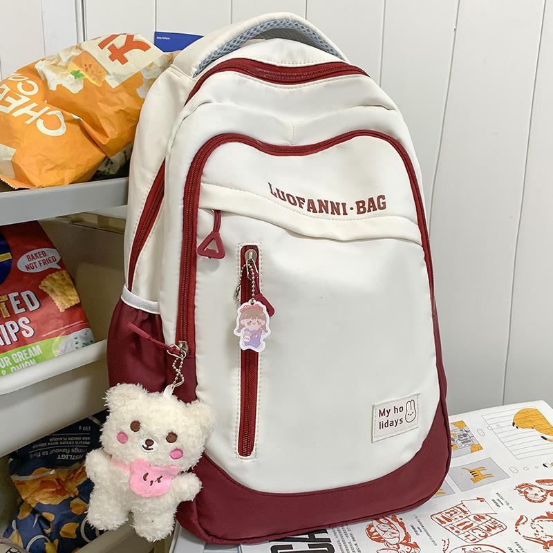 Children's Schoolbags Elementary School Students Junior High School Girls Splicing Backpacks High School Students College Students Backpacks