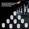 10pcs Smooth Surface Ball Spring Plunger No Step Design Ball Catch Latch  For Door Cupboard