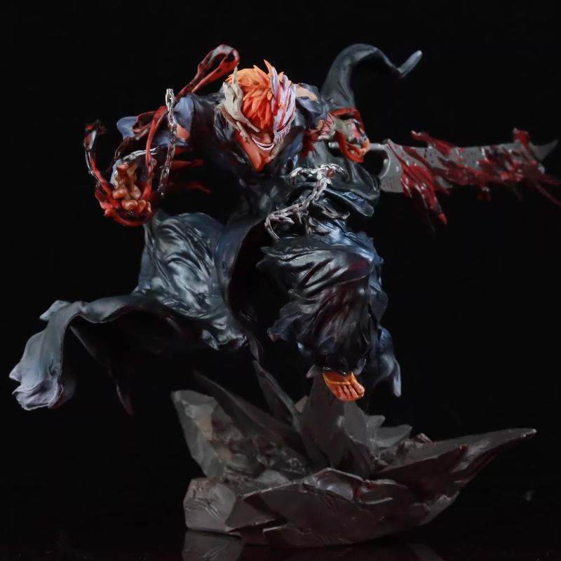 Bleach Ichigo Kurosaki Gk Statue Hollow Form Light Up Eyes Anime Figure Collectible Model Desktop Decoration Gift For Anime Fans