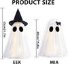 Light Up Halloween Ghost Decorations,  DIY Spooky Ghosts Crafts, Scary Ghost for Halloween Decor Indoor Home Mantel Shelf & Tabletop Decor