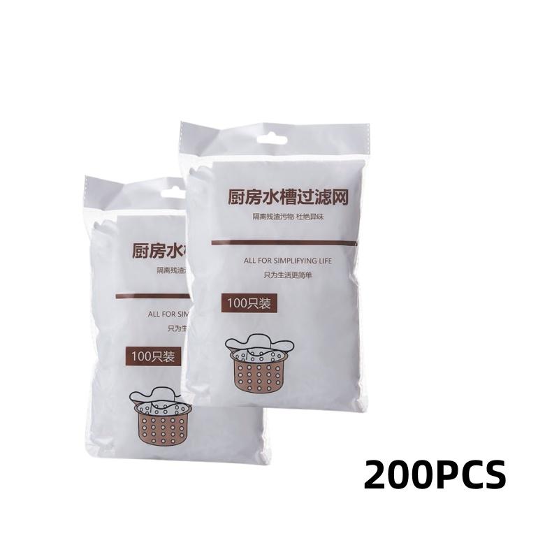 100/500pcs Disposable Sink Filter Mesh Bags Kitchen Sink Strainer Drain Hole Anti-blocking Garbage Bag Cleaning Strainers Net