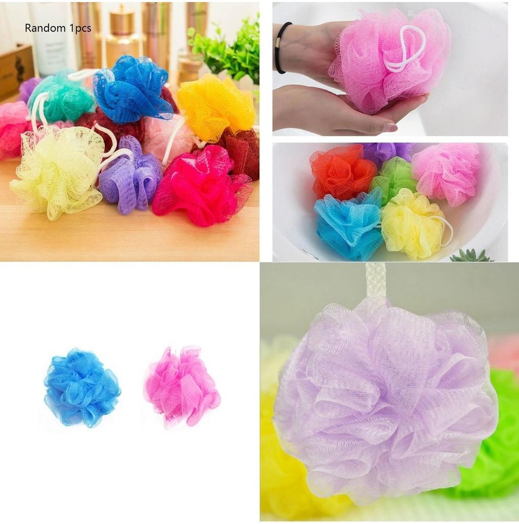 Luxurious Soft Bath Ball Bathsite Cleaning Mesh Shower For Gentle Exfoliation