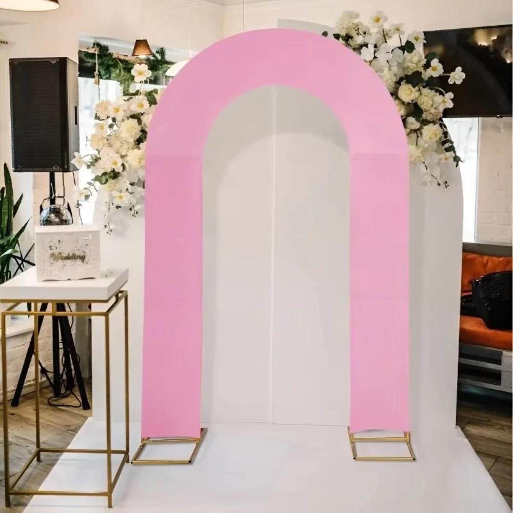 High Elasticity Arch Backdrop Cover U-Shaped Stretchy Open Stand Cover Background Cloth Wedding Party Decoration