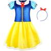 Princess Dress Up for Girls, Role Play Kids Dress Up Clothes Gift Set Princess Toys for Little Girls Ages 3-8yrs Toddler Birthday Party