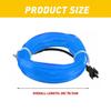 2M Blue LED Interior Car Decor Atmosphere Wire Light Strip Lamp Accessories New