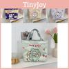 Canvas Trendy Tote Bag With Fun Cartoon Prints Perfect For Shopping And Outings Daily