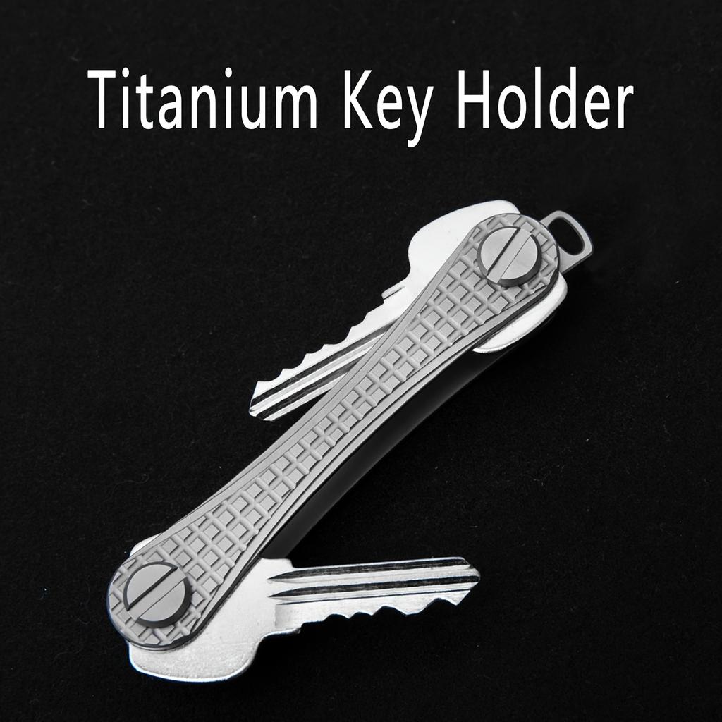 1pc Titanium Alloy Multi-Key Organizer, Portable Outdoor EDC Tool with 360° Rotating Keychain,Secure Key Storage for Home, Office, Travel, Camping