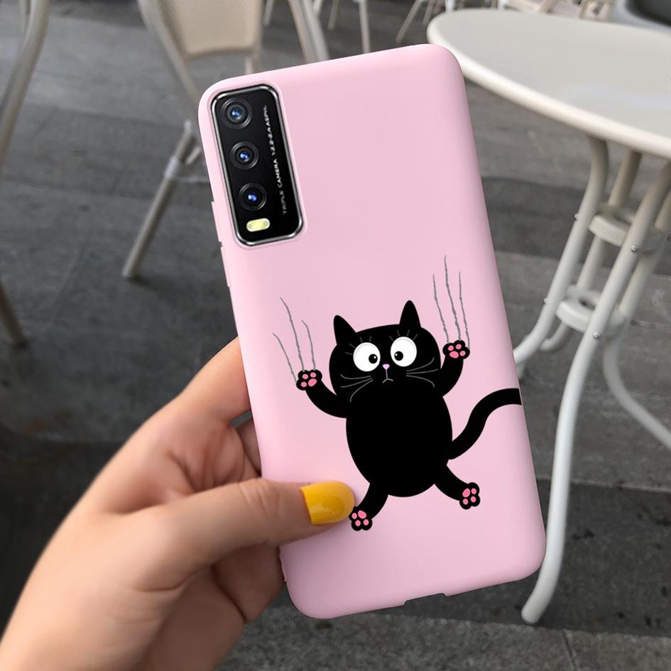 For Vivo Y20 Y20i 2021 Case Silicone Fashion Daisy Sunflower Floral Soft Phone Cover For Vivo V2029 V2027 V2032 Y 20 Y 20i Coque