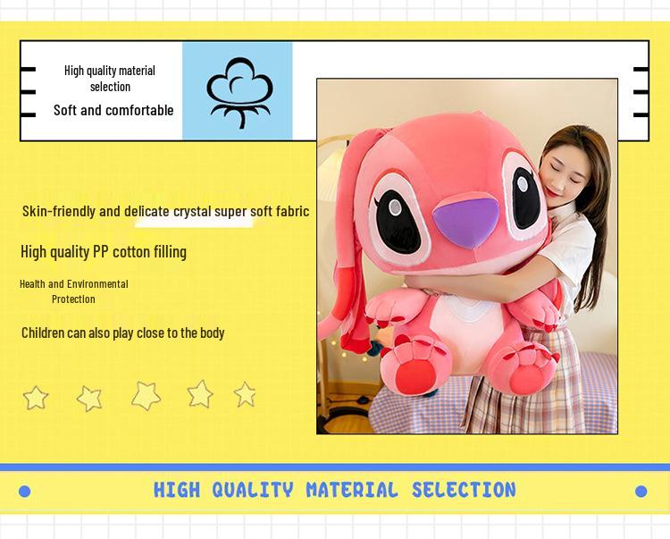 Classic Stitch Plush Toy - Sleeping Hugging Pillow Gift for Girls