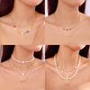 Collier Minimaliste Fleur de Pâquerette avec Chaîne en Alliage pour Femmes Printemps