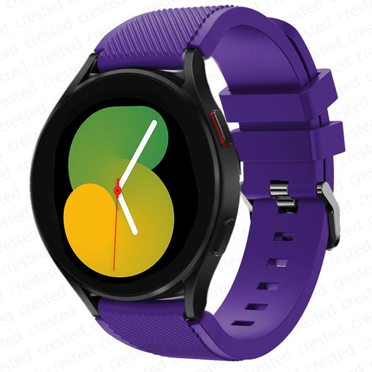 20mm/22mm Watch Strap for Samsung Galaxy Watch 4 6 Classic/5/5 Pro/46mm/3/active 2/s3/s2 Silicone Bracelet Galaxy Watch 4 Strap