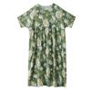 DIMANAF 2025 Summer Plus Size Long Dress Casual Basic Women Loose Vintage Flower New Printing Beach Dress Maxi