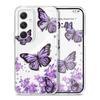 Sky Butterfly Transparent Phone Case For Samsung Galaxy A73 A72 A54 A53 A52 A34 A33 A24 A23 A14 A13 A12 A04S A03 TPU Cover
