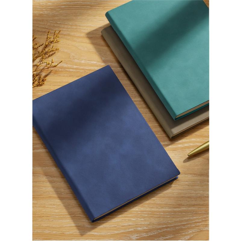 Vintage A5 Leather Notebook With Personalized Soft Cover - Perfect For Business Meetings And College Life
