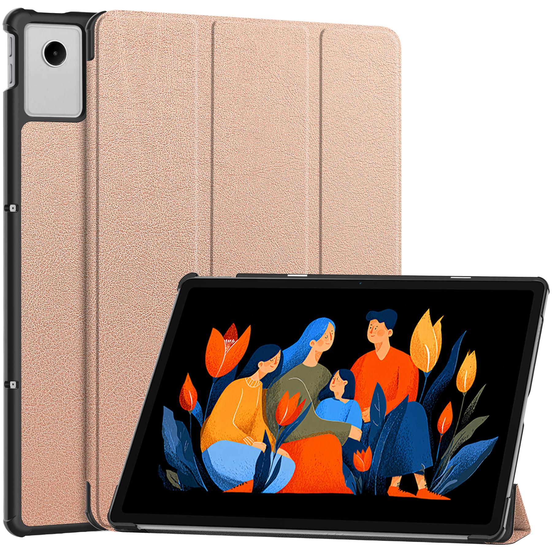

Чохол для планшета Lenovo Idea Tab Plus 12.1, трискладний чохол-книжка з підставкою, багатокутний чохол-фоліо рожевий колір золота