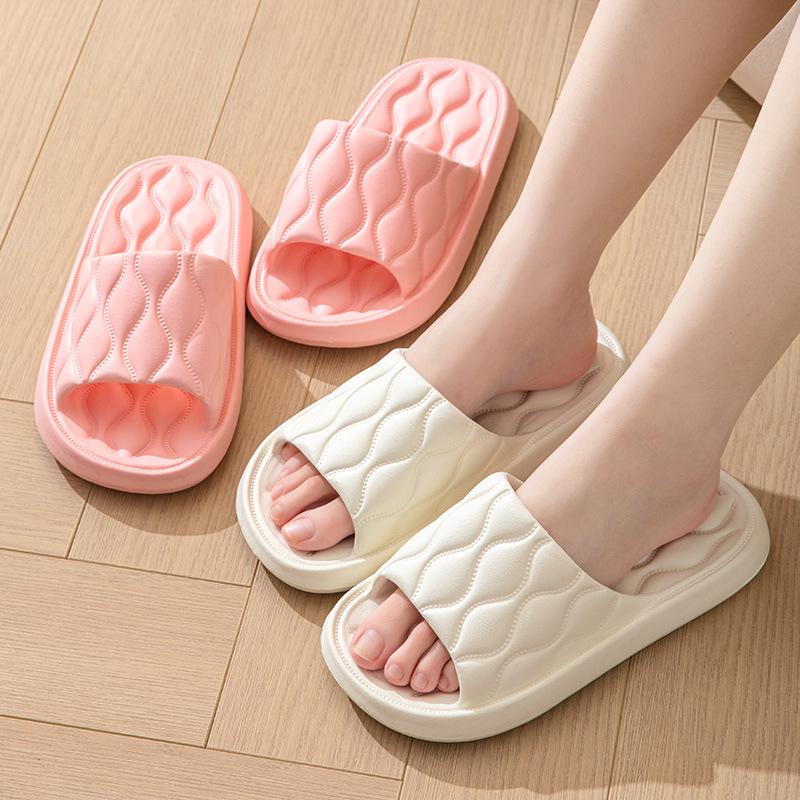 Non-Slip Thick Sole Summer Slippers for Men and Women - Comfortable Indoor Bathroom Footwear