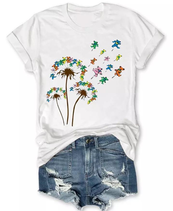 

Dancing Bears Inspired Shirt for Women – Vintage Style Double Sided Tee 2XL