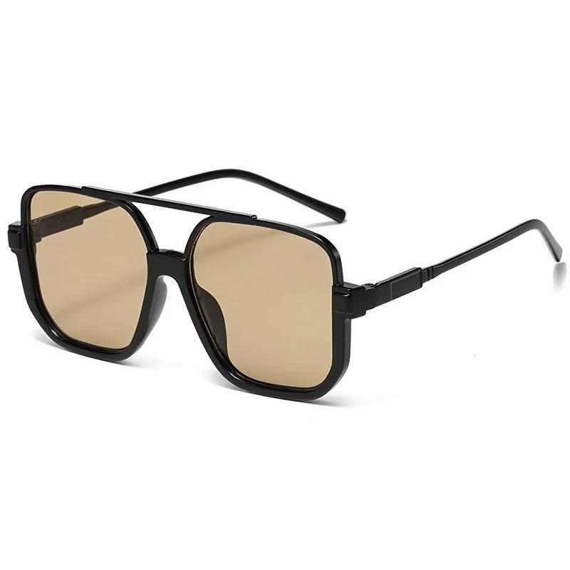 

Comfortable Mirror Square Sunglasses Women Men Rectangle Trendy Big Frame Designer Brand Eyewear Female Male Other