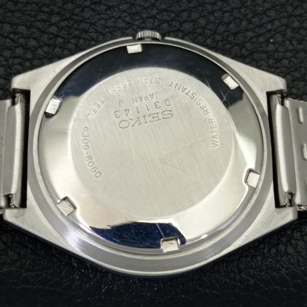 VINTAGE SEIKO AUTOMATIC 6309A JAPAN MENS GREEN COLOR DIAL WATCH a700501-5 R203-a700501