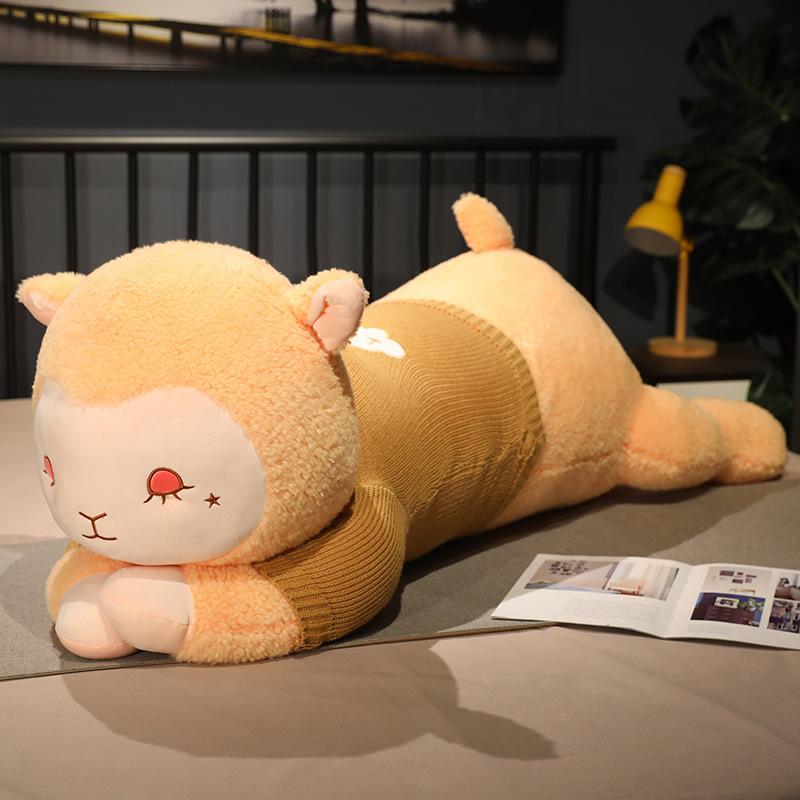 Alpaca Doll Lamb Doll Girl Sleeping On Bed Pillow Huge Plush Toy Rag Doll Gift