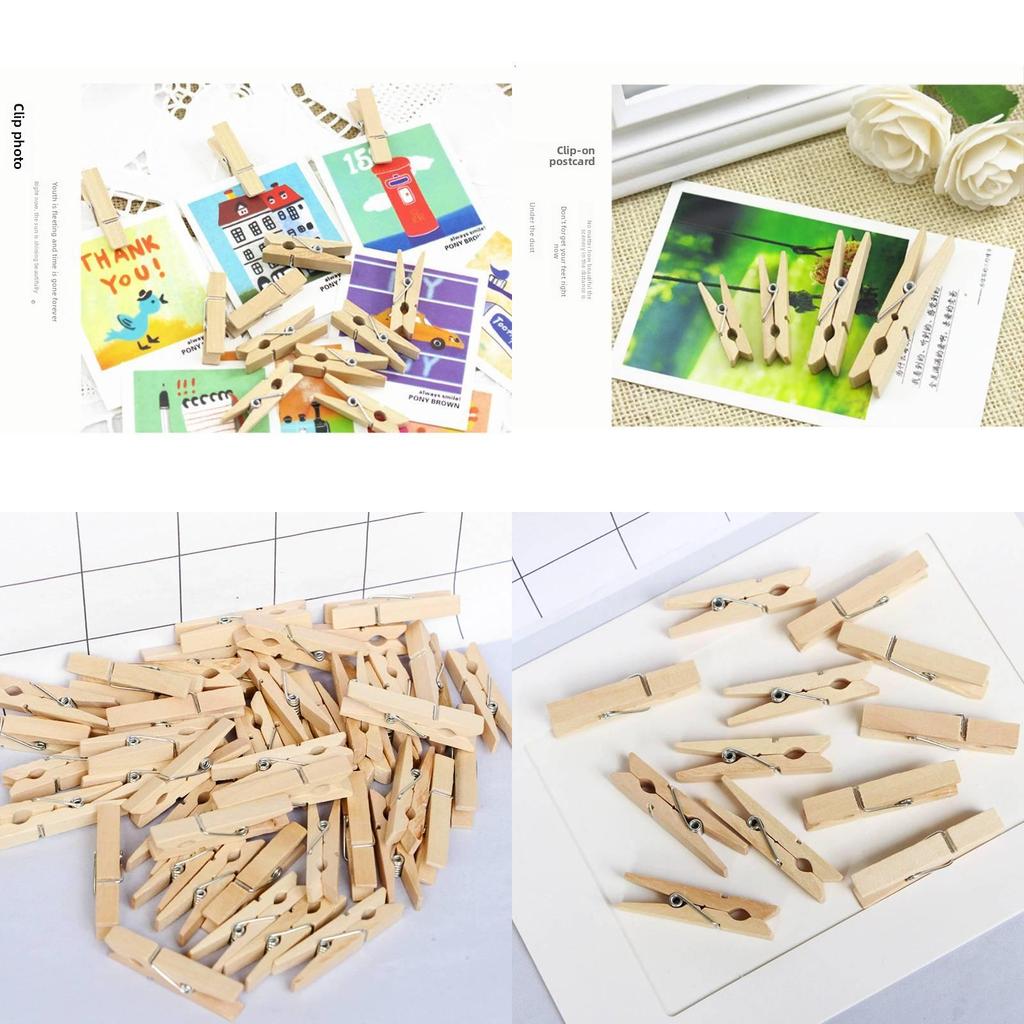 Wooden Clips Pack With Colorful Finish For Home Organization And Office Use