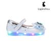 Tradhus Sky Blue Butterfly Glitter Kids Shoes Elena Du Mary Jane