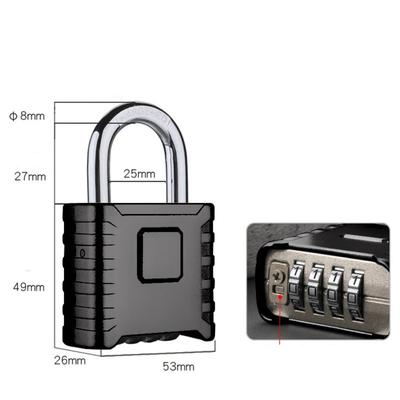 Metal Heavy Duty Padlock 4-Digit Number Combination Rust Proof Security Lock Safely Waterproof Gate Locks