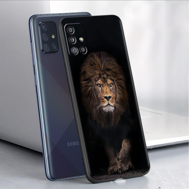 Wolf Löwe Tier Hülle Für Samsung Galaxy A54 A52 A14 5G A53 A12 A13 A71 A23 A34 A33 A21s Handyhülle