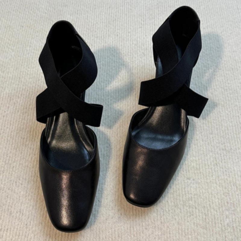 

Fashion Spring New Thick Heel Shoes Women s Fashion Square Head Shallow Mouth Soft Sole Non-slip High Heels 39