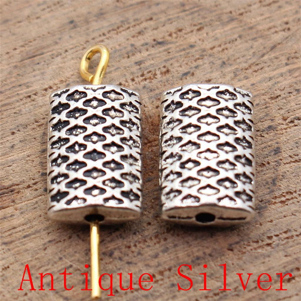 Charms Piatto Torsione Foro Grande Perline Sfuse Per Braccialetto Collana Gioielli Fabbricazione Componenti