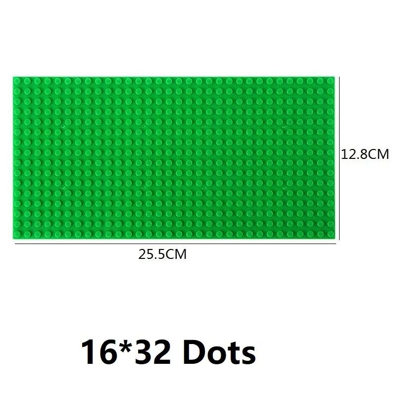 Single Double Sided Building Plates 32X32 16X16 16X32 Dots Diy Simulated Scene Building Block Base Compatible With Major Brands