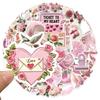 50PCS Aesthetic Girls Stickers Pack Kawai Pink Waterproof Cute Stickers for Water Bottle Laptop DecorScrapbook Fashion Decals