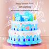 Children's Multi-Hole Electric Bubble Cake Machine with Lights & Music - Automatic Pretend Play Birthday Toy