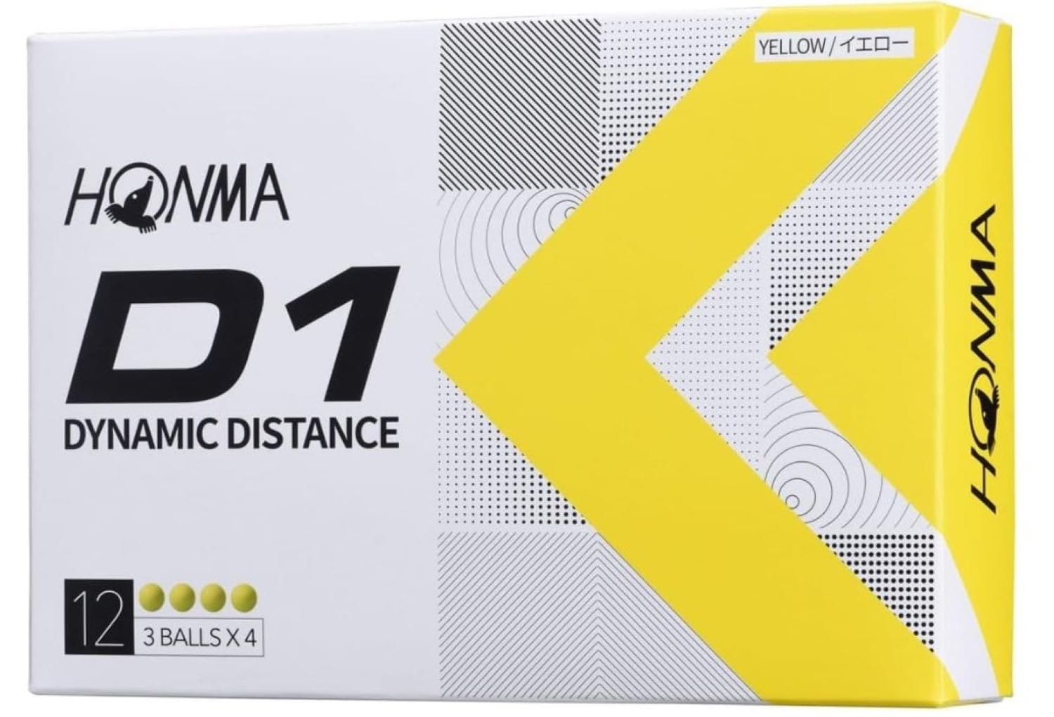 

Дюжина мячей для гольфа Honma D1 BT2201 из 2 предметов 2 дюжины 24 мяча HONMA Honma Golf Tee Set [2 комплекта] + (желтый)