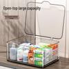 Genomskinlig Akryl Skrivbordsorganisatör med Lock - Stor Kapacitet för Kosmetika & Medicin