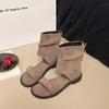 2025 Summer New Casual Toe Sandals Retro Handmade Shoes Flat Bottom Hollow Versatile Women's Cool Boots