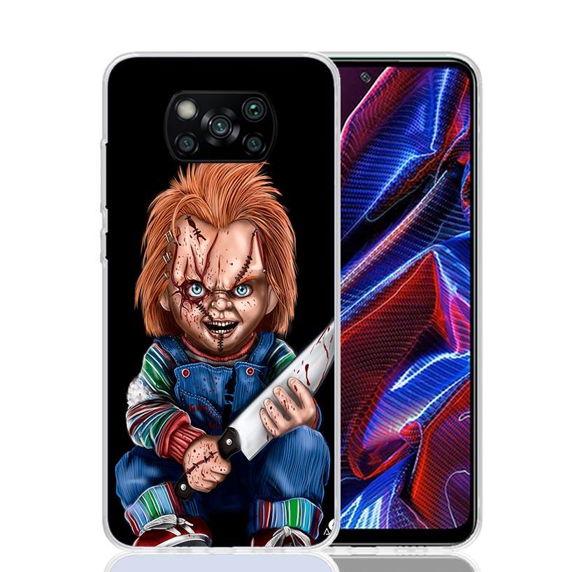 Chucky Child's Play Case Phone Cover for Xiaomi Redmi Note 10 9 9S 8 8T 7 5 Pro Mi 12T 11T 10T 9T 12 11 Lite A3 A2 Trend Fundas