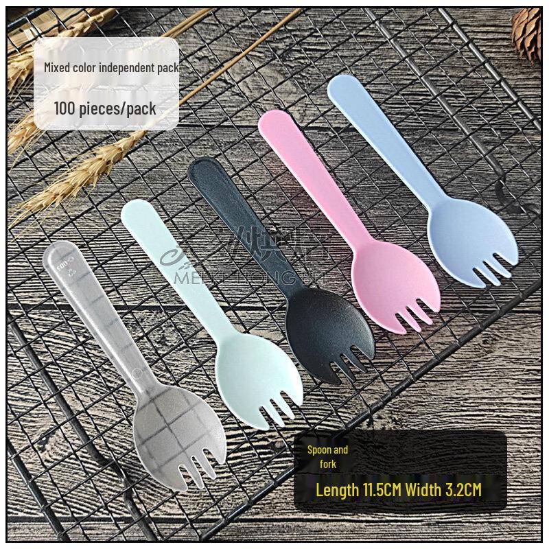 ZISIZ Disposable Cake Forks and Spoons
