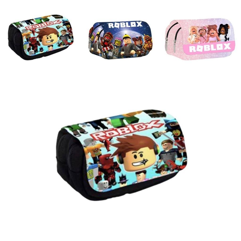 Roblox 3D Cartoon Federmäppchen mit zweilagigem Design für Schüler