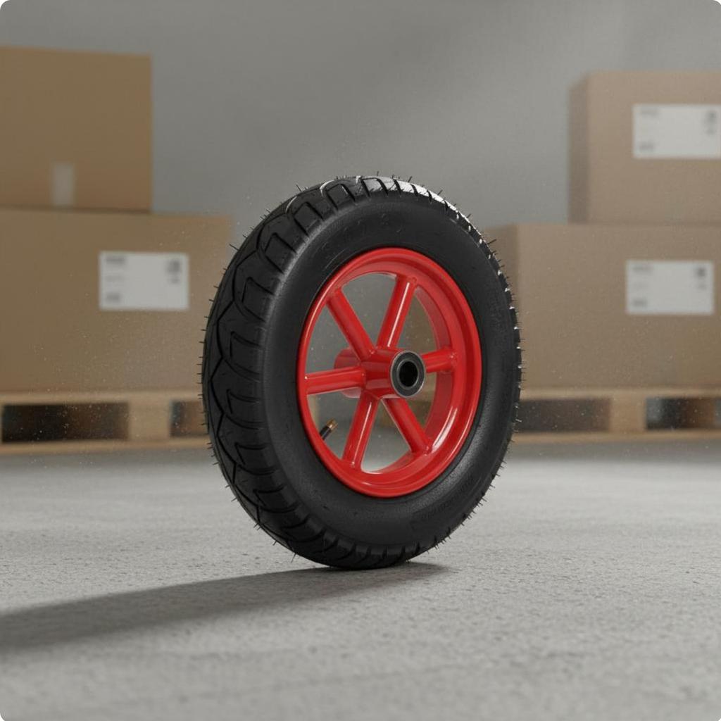 14 Inch Air-Filled Wheel Wear Resistant Hand Wagon Replacement Wheel Professional Hardware Effortless Rolling Wide Surface