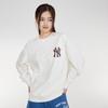 MLB New York Yankees Sweatshirts Unisex White Crew Neck Moderate Regular 3AMTM0934-50CRS