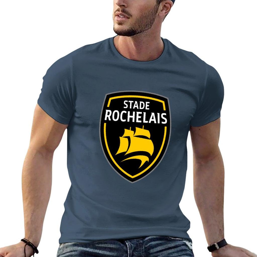 Stade Rochelais Rugby Logo Tshirt T Shirts For Unisex Cotton Funny T Shirt Unisex Plain Unisex T Shirts For Unisex Tshirt