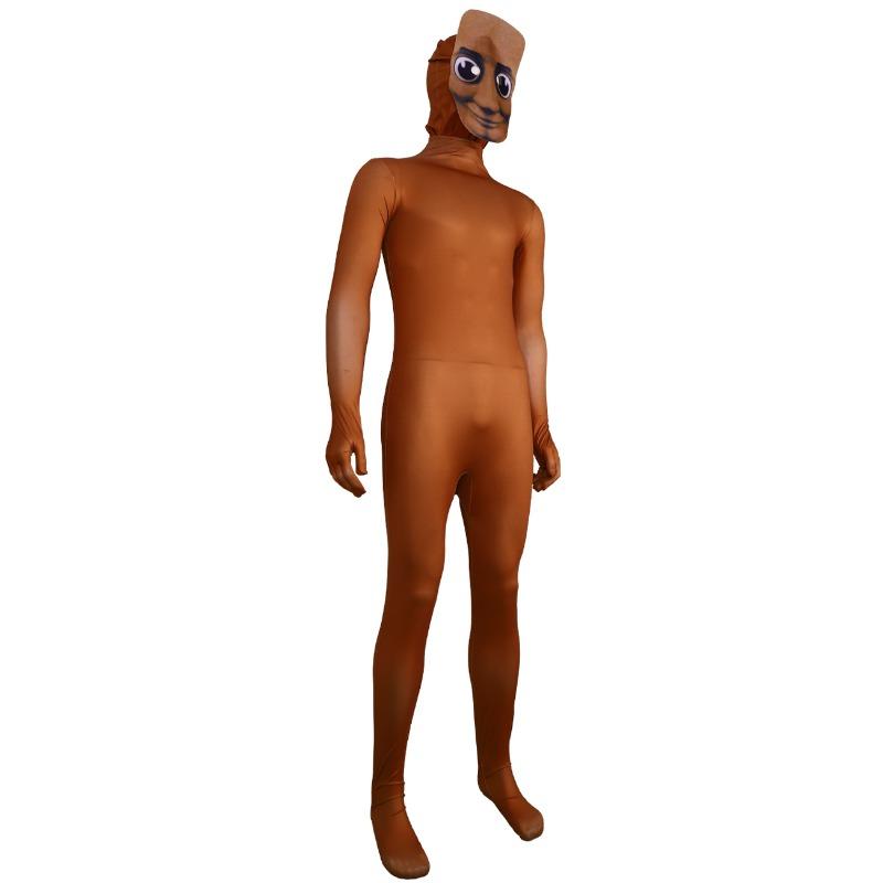 Costum Cosplay Halloween Monstru Desen Animat Om de Lemn pentru Copii Băiat Fată Petrecere Carnaval Joc de Rol Rochie de Mască Salopetă