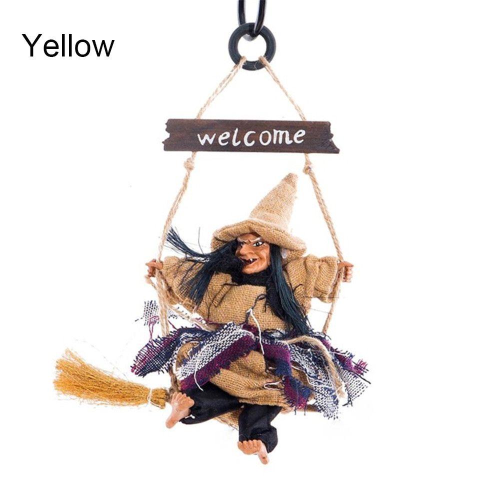 Spooky Props Haunted House Props Witch Dolls Home Door Bar Club Decor Halloween Hanging Ghost