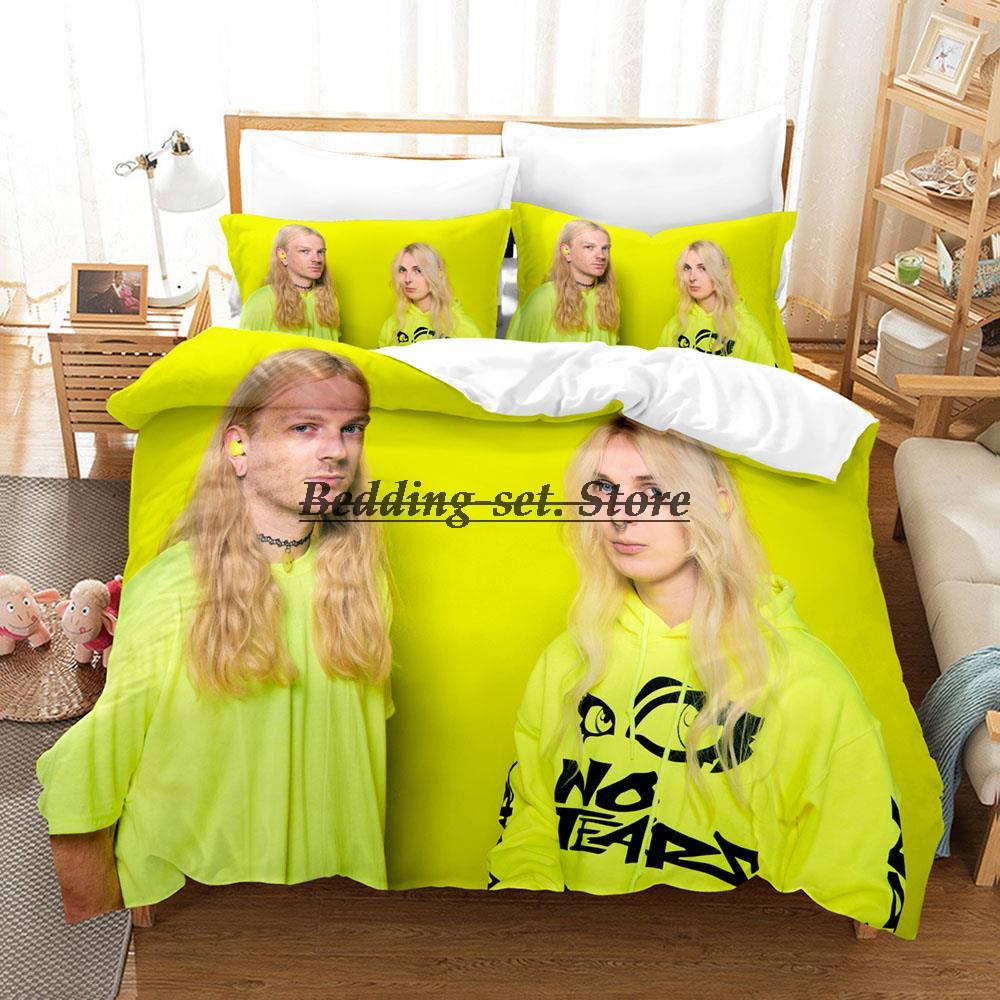100 Gecs Bedding Set Single Twin Full Queen King Size Bed Set Aldult Kid Bedroom Duvetcover Sets 3D Print Anime Bed Sheet Set